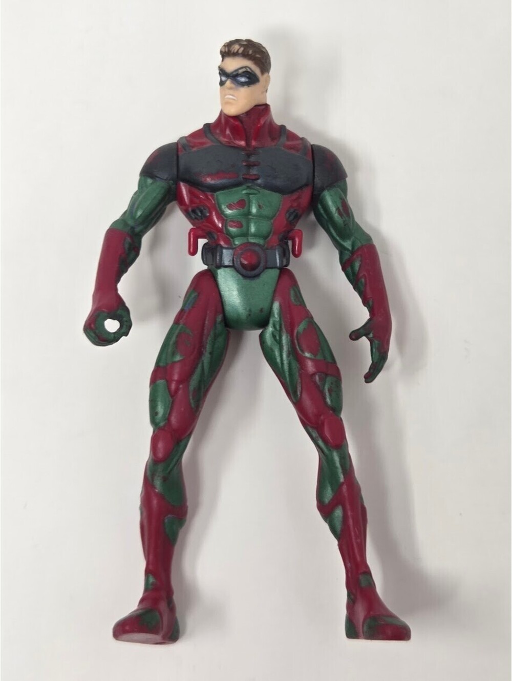 Kenner 1997 DC Comics Robin Action Figure Red And Green Suit With Black Mask